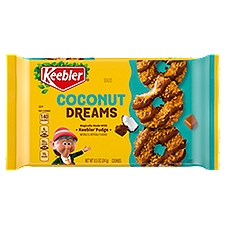 Keebler Coconut Dreams Fudge, Coconut & Caramel Cookies, 8.5 oz