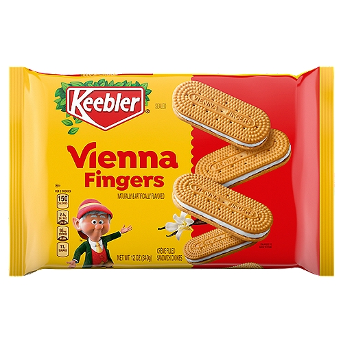 Keebler Vienna Fingers Crème Filled Sandwich Cookies, 12 oz