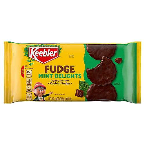 Keebler Fudge Mint Delights Cookies, 10 oz