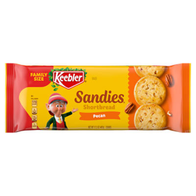 Keebler Sandies Shortbread Pecan Cookies Family Size, 17.2 oz