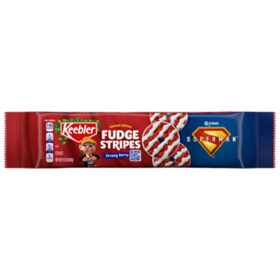 Keebler Fudge Stripes Strong Berry Superman Cookies Limited Edition, 9.5 oz