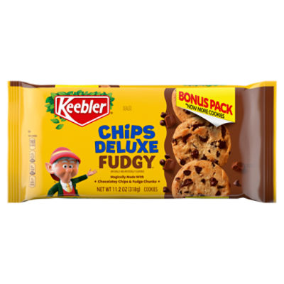 Keebler Chips Deluxe Fudgy Cookies, 11.2 oz