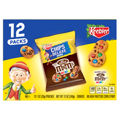 Keebler Chips Deluxe Minis Cookies, 1 oz, 12 count