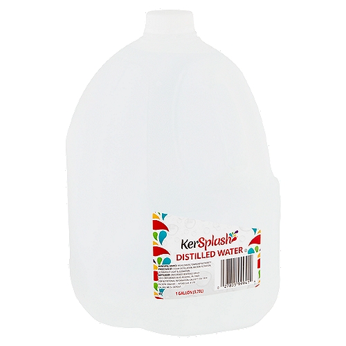 KerSplash Distilled Water, 1 gallon