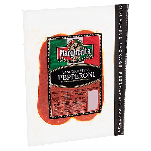 Margherita Sandwich Style Pepperoni, 5 oz