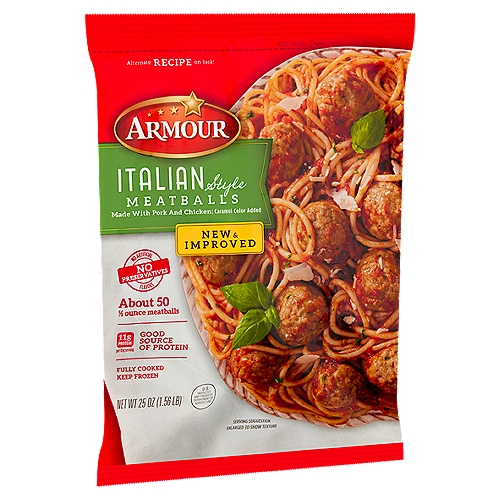 Armour Italian Style Meatballs, 25 oz