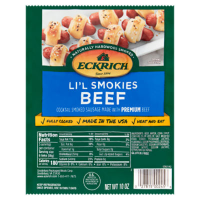 Eckrich Li'l Smokies Beef, 10 oz