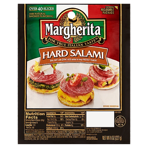 Margherita Hard Salami, 8 oz