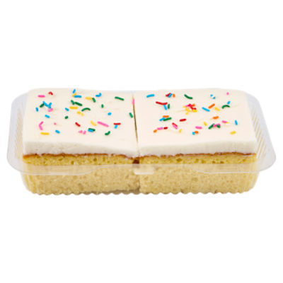 2 Pack Yellow Cake Squares with Vanilla Icing