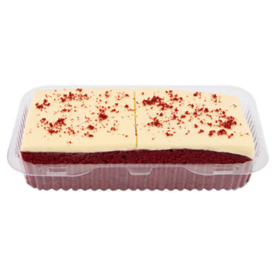 2 Pack Red Velvet Cake Squares with Cream Cheese Icing