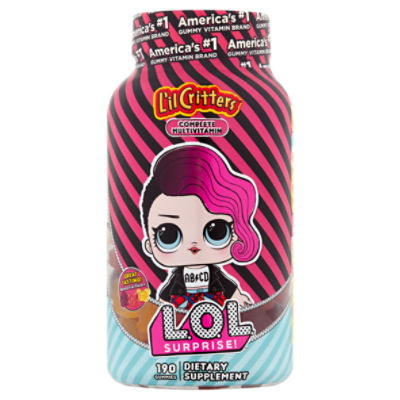 L'il Critters LOL Surprise Natural Fruit Flavors Complete Multivitamin