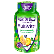 Vitafusion Gummy Vitamins MultiVites Berry, Peach and Orange Flavors Dietary Supplement, 164 count