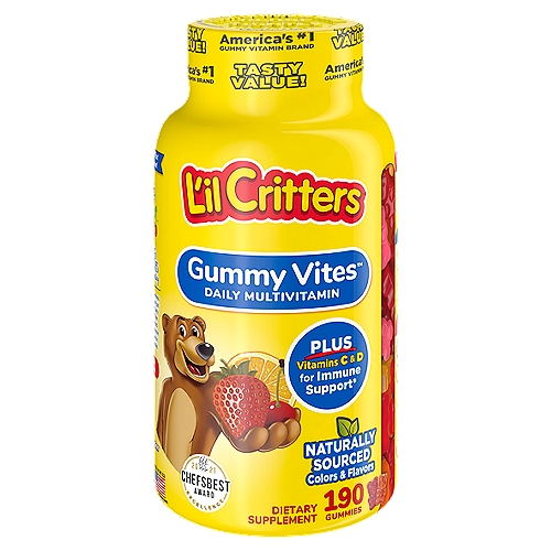 L'il Critters Gummy Vites Daily Multivitamin Dietary Supplement, 190 count
