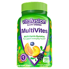 Vitafusion MultiVites Essential Multi Natural Berry, Peach & Orange Flavors Gummies, 150 count