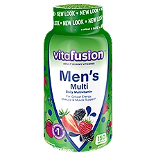 Vitafusion Men's Multi Natural Berry Flavors Daily Multivitamin Dietary Supplement, 150 count