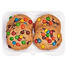 4 Pack M&M Candy Cookies