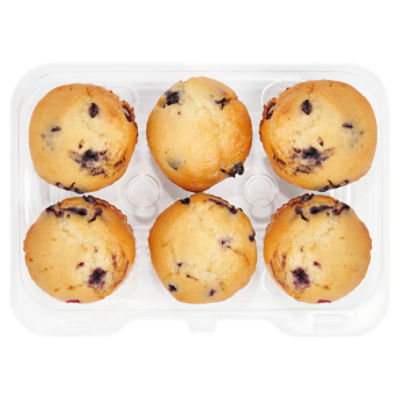 6 Pack Blueberry Muffins