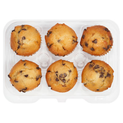 6 Pack Chocolate Chip Muffins