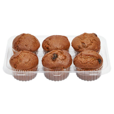 Store Baked Raisin Bran, 6 ct, 15 oz