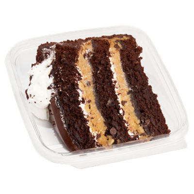 Marshmallow Chocolate Chip Cookie Dough Cake Slice