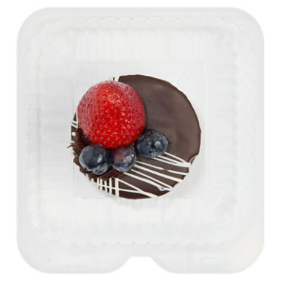 1 Pack Enrobed Fruit Topped Mini Chocolate Cheesecake