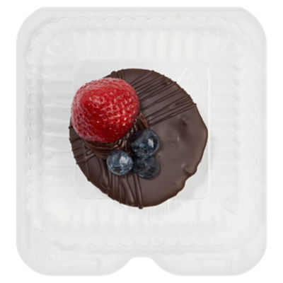 1 Pack Enrobed Fruit Topped Mini New York Style Cheesecake