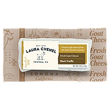 Laura Chenel Black Truffle Fresh Goat Cheese, 4 oz