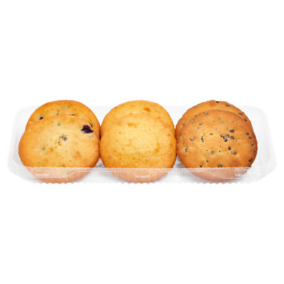 Store Baked Variety Muffin Tops - Corn Blueberry Choc Chip, 6 ct, 15 oz