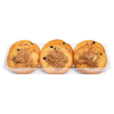 Store Baked Blueberry Crumb Muffins Tops, 6 ct, 15 oz