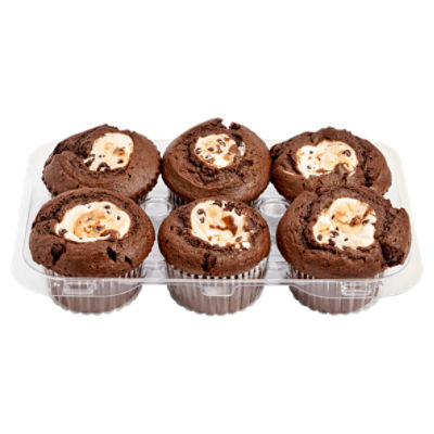 Store Baked Black Bottom Muffins, 6 ct, 15 oz