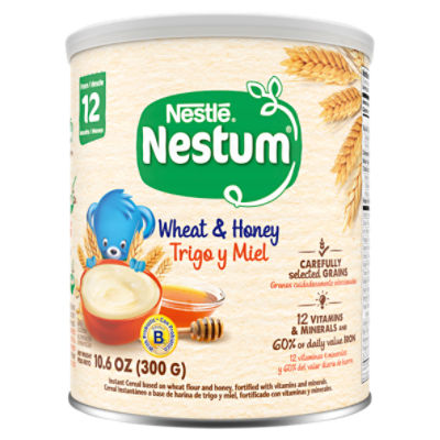 Nestlé Nestum Wheat & Honey Instant Cereal from 12 Months, 10.6 oz, 10.5 Ounce