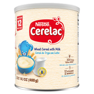 Nestle Cerelac De trigo Con Leche, 14 oz, 14 Ounce