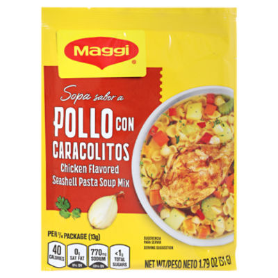 Maggi Chicken Flavored Seashell Pasta Soup Mix, 1.79 oz