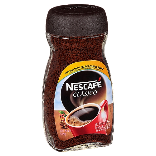 Nescafé Clásico Dark Roast Instant Coffee, 7 oz