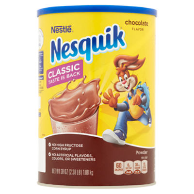 NESTLE NESQUIK No Sugar Added Chocolate Flavored Powder 