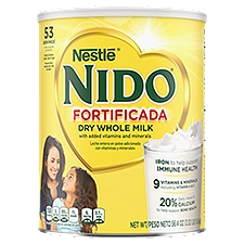 Nestle Nido Dry Whole Milk - Instant, 56.4 oz