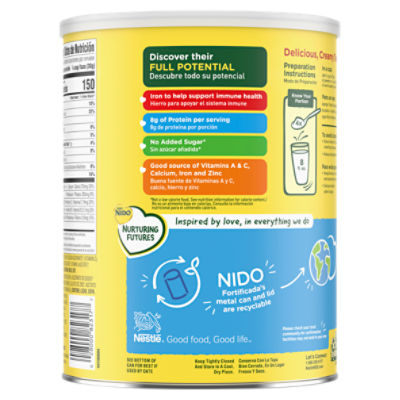 Nestle Nido Dry Whole Milk - Instant, 56.4 oz - Price Rite