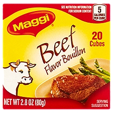 Maggi Beef Flavor Bouillon Cubes, 20 count, 2.8 oz