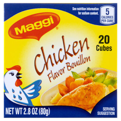 Maggi Chicken Flavor Bouillon Cubes, 20 count, 2.82 oz