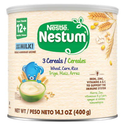 Nestlé Nestum 3 Wheat, Corn, Rice Cereals, From 12+ Months, 14.1 oz, 14.1 Ounce