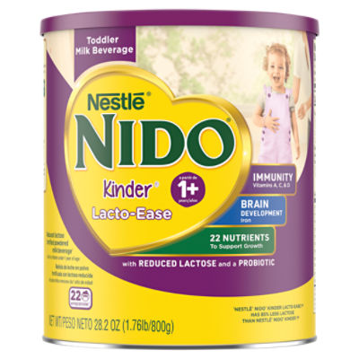 Nido Kinder Lacto-Ease Toddler Milk Beverage, 1+ years, 28.2 oz