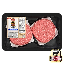 Prepacked Certified Angus Beef 85% Ground Beef Patties, 1.3 pound