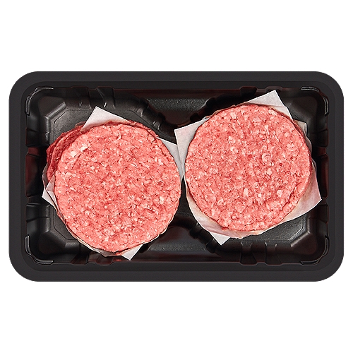 Prepacked 85% Lean Ground Beef Patties, 1.3 pound
