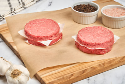 Prepacked 85% Lean Ground Beef Patties, 1.3 pound
