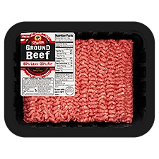 Prepacked 80% Lean Ground Beef, 1.2 pound
