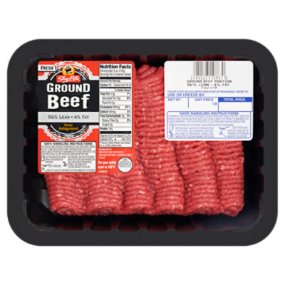 Prepacked 96% Lean Ground Beef, 1.3 pound