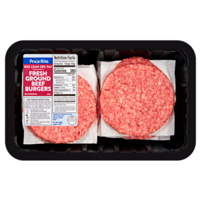 PRICERITE 80 LEAN 20 FAT GROUND BEEF FAMILY PACK Price Rite