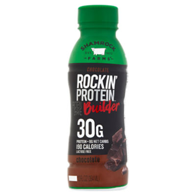 Shamrock Farms Rockin' Protein Builder Chocolate Protein Shake, 12 fl oz