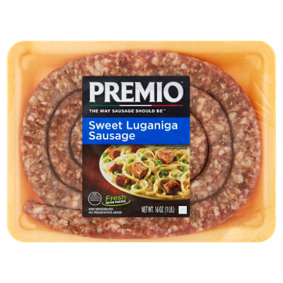 Premio Sweet Luganiga Sausage, 16 oz