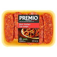 Premio Sausage, Hot Italian, 16 Ounce